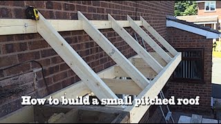 How to build a small pitched roof 2 [upl. by Nylatsyrk]