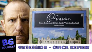 Obsession Board Game  Quick review [upl. by Anoyek]