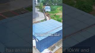 How This Tiny Blue Building Energizes a Whole Community bipv solarpv solarglass [upl. by Nhguahs532]