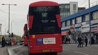 London Bus Vlog 190 Great Bus Choice To Ride A School Bus To Barking  Route 687 WHV60 BP15OMD [upl. by Seltzer989]