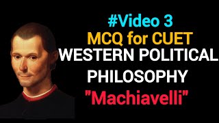 Important MCQ for CUET PG of Political Science on Machiavelli  cuetpreparation  competitiveexams [upl. by Oir]