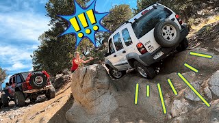 Can a JEEP LIBERTY Keep Up with Jeep Wranglers on Chinaman Gulch [upl. by Sirod]