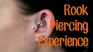 NEW PIERCING  My Rook Piercing Experience [upl. by Dustin451]