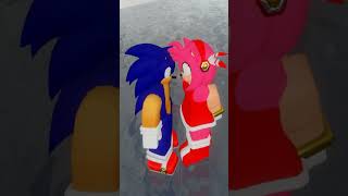 Sonic and Amy KISS in Roblox [upl. by Teerprug]