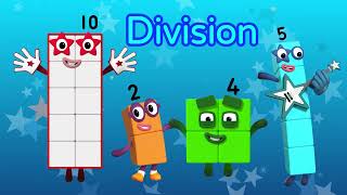 Second Grade Math made fun  Division compilation  123  Learn to Count  Numberblocks [upl. by Petr]