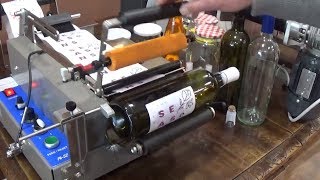 APPLICATORE DI ETICHETTE PER BOTTIGLIE DI VINO [upl. by Shatzer]