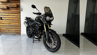 TRIUMPH TIGER 800 2015 PRETA 30000 KM TEBI MOTOS [upl. by Enelrahc]