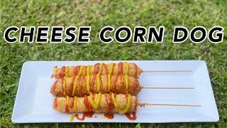 CORN DOG RECIPE  MOZZARELLA CHEESE CORN DOG [upl. by Thgiwd720]