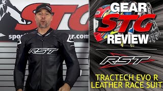 RST TracTech EVO R Leather Race Suit Review  Sportbike Track Gear [upl. by Nade629]