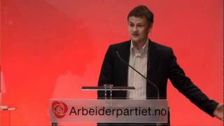 Ole Gunnar Solskjær inspirerer landsmøtet  Arbeiderpartiet [upl. by Ydnir]