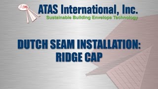 Metal Roof Installation Ridge Cap [upl. by Inaffets]