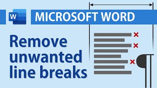 How to remove unwanted paragraphs and line breaks in Microsoft Word [upl. by Yanehs]