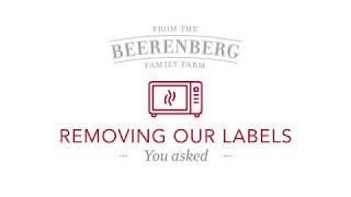 Removing Beerenberg Jar Labels  How to using a microwave [upl. by Flaherty]