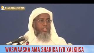 WASWAASKA AMA SHAKIGA IYO XALKIISA  ShMaxamed Umal [upl. by Lamoureux]