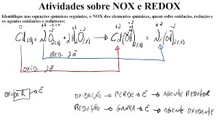 Reações de Oxirredução e NOX – Exercícios [upl. by Edouard]