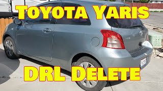 Eight Nine Garage  Yaris Daytime Running Light Disable Delete  EP22 [upl. by Tanny]