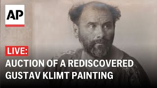 LIVE Auction of a newly rediscovered Gustav Klimt painting [upl. by Rorie]