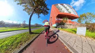 Insta360 X4 in 2024 Autumn Bike Ride  Hoogvliet Rotterdam [upl. by Nylak]