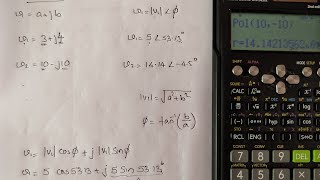 COMPLEX  RECTANGULAR TO POLAR amp POLAR TO RECTANGULAR CONVERSION USING CALCULATOR IN MALAYALAM [upl. by Awram]