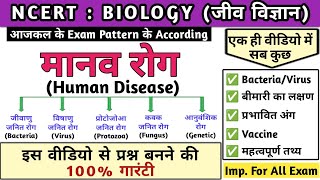 मानव रोग  Human diseases in hindi  Bacteria  Virus  Protozoa  Fungus  Biology  Study vines [upl. by Sirtemed]