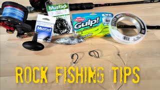 Rock Fishing Tips  What Gear and Tackle To Bring [upl. by Trude]