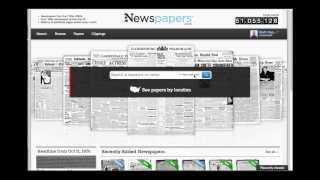 Searching on Newspaperscom Tutorial [upl. by Aihtekal]