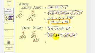 Multiplying Radicals Containing Variables [upl. by Waldon]