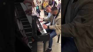 Boogie Woogie Power 🎹  St Pancras Live Duet [upl. by Katherina]