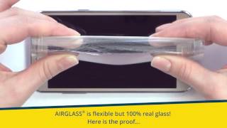 BROTECT® AirGlass®  Displayschutzfolie Panzerglas Crash Test [upl. by Kloster91]