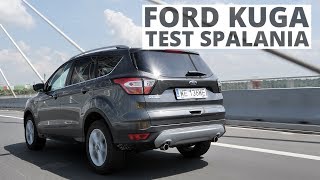 Ford Kuga 20 TDCi 150 KM MT  pomiar zużycia paliwa [upl. by Halstead]