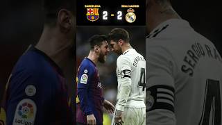 Real madrid 🆚 Barcelona 22 ⚔️ Match Highlights football shorts ronaldo messi highlights [upl. by Ecirual]