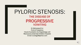 Vomiting in children case scenario 1 pyloric stenosis [upl. by Fisher]