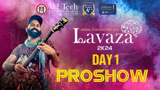 Vel Tech Lavaza 2K24 Annual Techfest  Day 1  21st March 2024 [upl. by Elleniad]