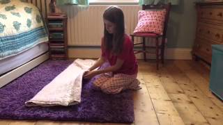 How to Fold a Quillow  Natural Quilts [upl. by Dawna554]