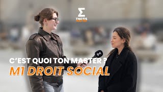 Cest quoi ton master  Master 1 droit social [upl. by Sinned66]