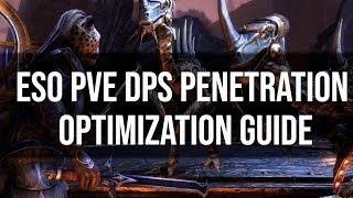 ESO PvE DPS Penetration Optimization Guide [upl. by Alesiram]