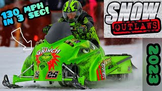 2023 Snow Outlaw FINALS Worlds fastest snowmobiles 0160 mph in 3 sec 1000hp [upl. by Iridissa]