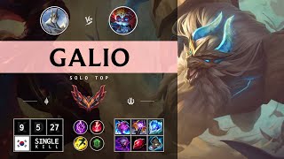 Galio Top vs Heimerdinger  KR Grandmaster Patch 1413 [upl. by Panchito]