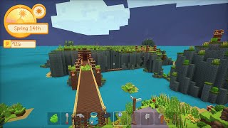 Staxel Gameplay 🔨 Switch  Build a cubic town [upl. by Ahsiled674]