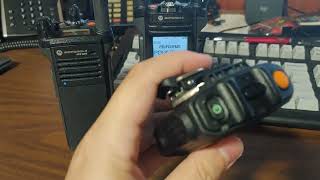 Motorola APX Bluetooth Remote Speaker Mic RSM Demonstration [upl. by Nosreve]