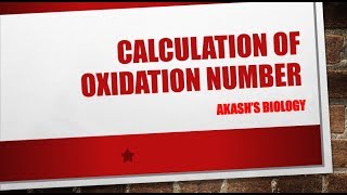 calculation of oxidation number [upl. by Anne-Marie908]