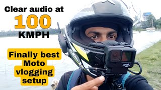 Best Moto Vlogging Setup with GoPro  Clear Audio at 100 KMPH  StepbyStep Explained [upl. by Peter]