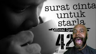 Virgoun  Surat Cinta Untuk Starla Official Lyric Video REACTION [upl. by Neill]