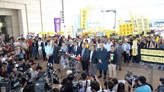 「佔中案裁決」九子無怨無悔呼籲港人繼續爭取民主對抗暴政（現場實錄二） [upl. by Ij]