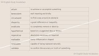 SH English Vocabulary Essential 7 [upl. by Carmita]