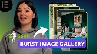 GSAP IMAGE GALLERY BURST  Elementor Wordpress Tutorial Flex Container [upl. by Inalel]