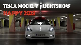 Tesla Model Y 2022 lightshow [upl. by Philps]