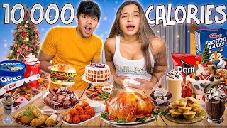 10000 Calorie Challenge Christmas Edition 🎄 Yash and Hass [upl. by Enelkcaj237]