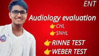 Audiology evaluation tuning fork test rinne and weber test [upl. by Annavoeg]