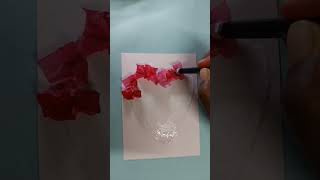 Very easy tissue paper puffy heart  tissue paper art  Art Galaxy  shorts  youtube shorts [upl. by Namhcan]